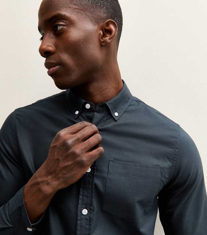 Navy Regular Oxford Shirt