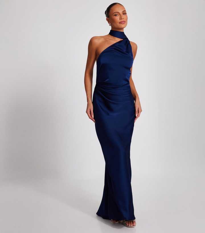 green emerald velvet dress Ace One-Shoulder White Graduation Dress