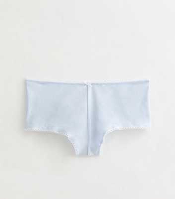 Girls Blue Spotty Boxer Briefs