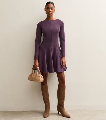 black long sleeve ruched mini dress Black Long Sleeve Ruched Front Tie Mini Cut Out Dress main image 1