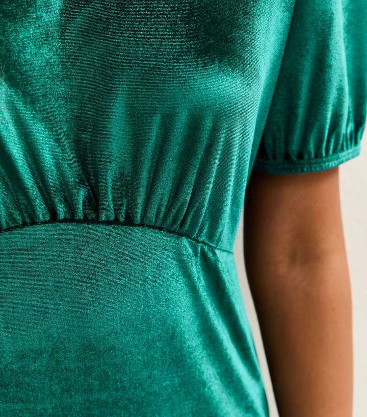 new look green velvet dress Tilde Off Shoulder Midi Sweater Dress