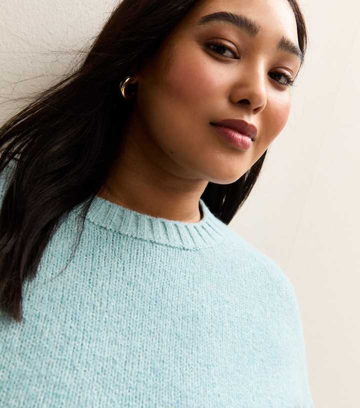 Curves Light Blue Midweight Jumper