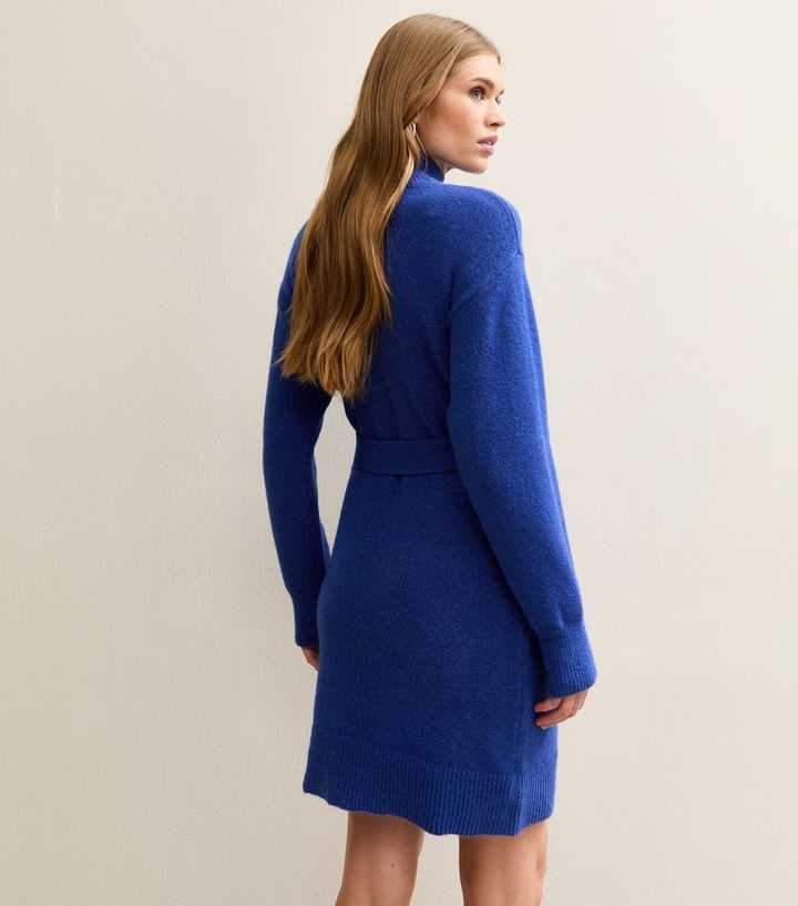 princess polly baby blue dress Feminine & Fabulous Ways to Wear Sweater Dress with Boots main image 1