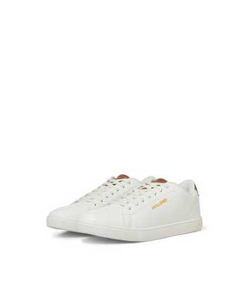 Jack & Jones White Faux Leather Trainers