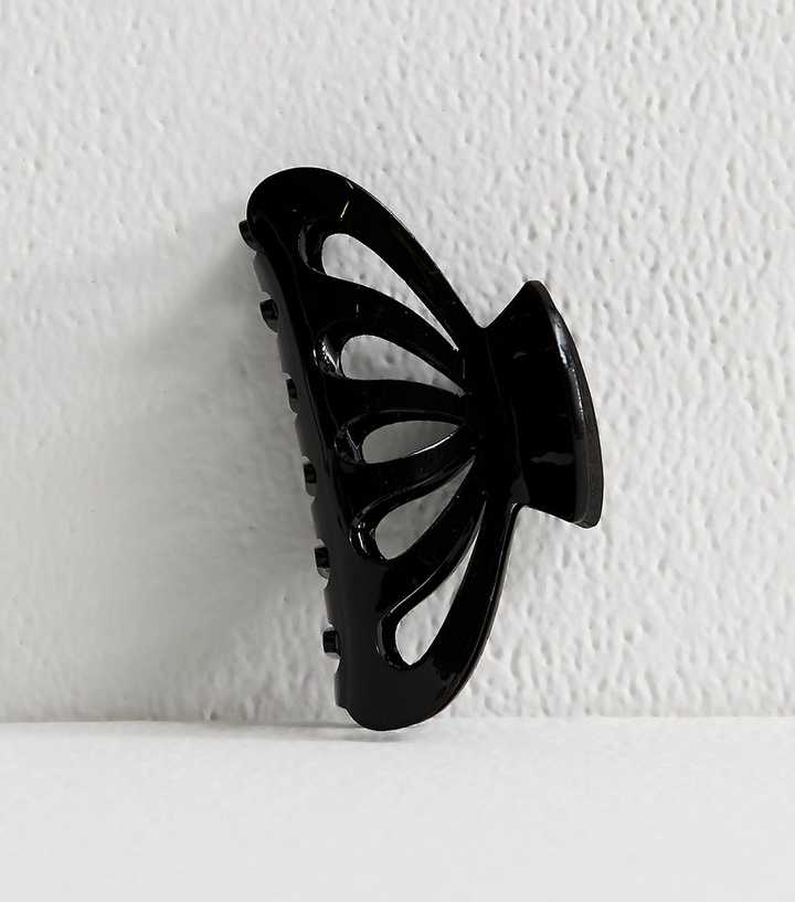Black Tortoise Shell Cut Out Hair Claw 