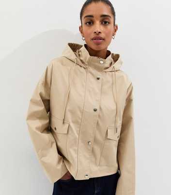 Stone Hybrid Short Rain Jacket