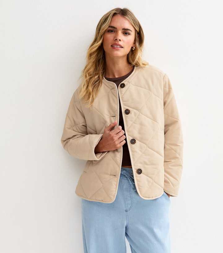 Petite Stone Soft Touch Quilted Jacket