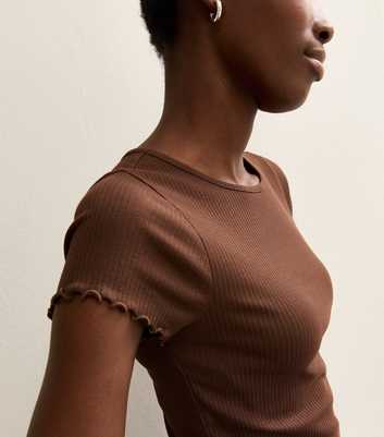 Tall Dark Brown Ribbed Babylock T-Shirt