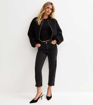 Petite Black Mom Jeans