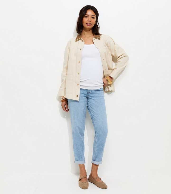 Maternity Light Blue Mom Jeans