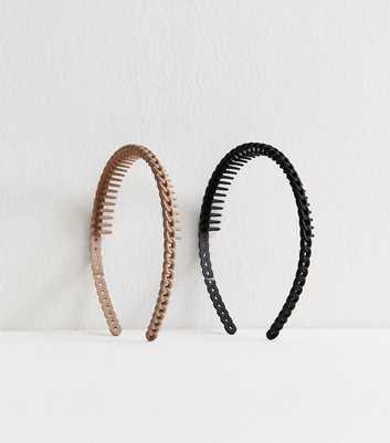 Pack of 2 Multi Colour Knotted Headbands