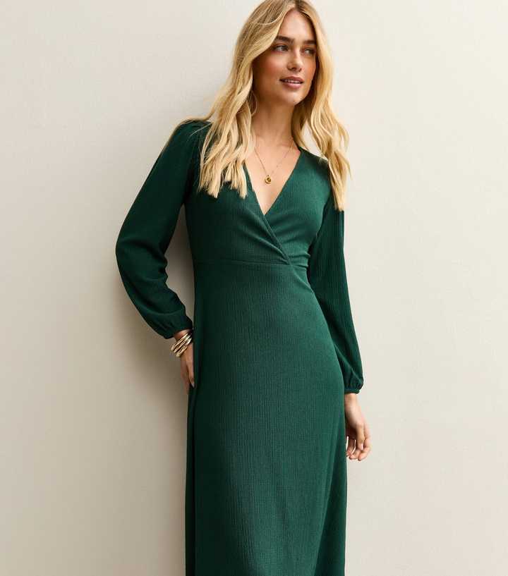 navy blue dress for baby girl Green Long Sleeve Dresses main image 0