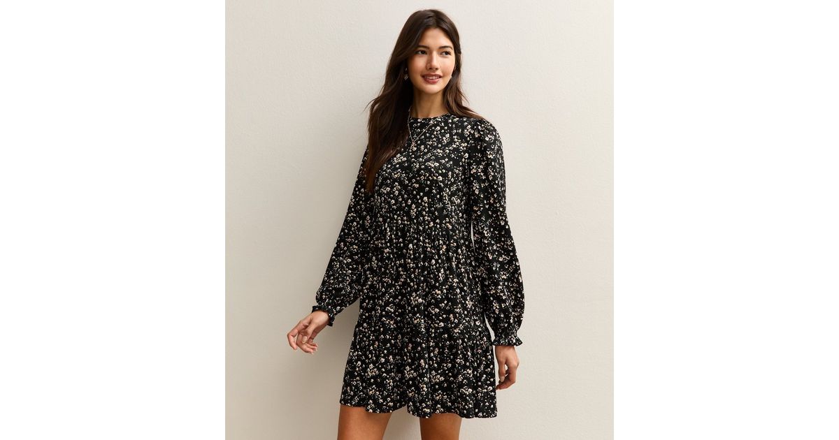 womens black a line dress Seta T Turtleneck Long Sleeve Ribbed Knit Midi beautiful dresses Size:2 Y NEW XTI women's dress