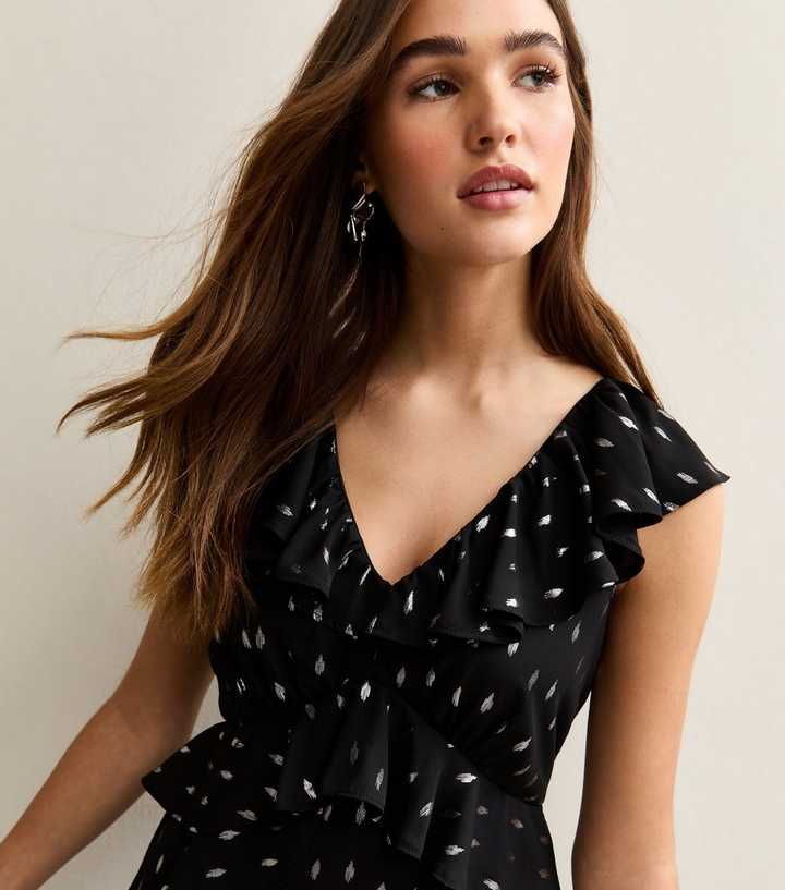 new look black and gold dress Impeccable Taste Sequin Maxi Dress - Black/Gold