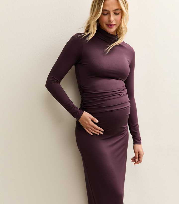 princess polly baby blue dress Seraphine | Dresses | Elegant Burgundy Long Sleeve Maternity Dress
