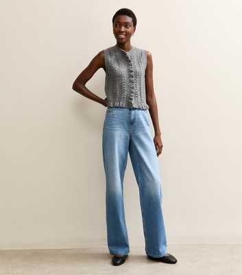 Tall Light Blue Bonnie Slouchy Wide Leg Jeans