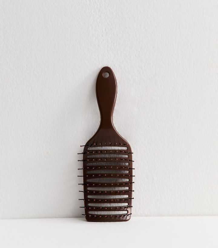 Dark Brown Flexi Back Hair Brush