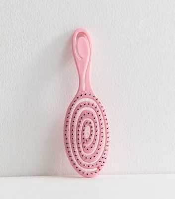 Light Pink Round Flexi Hair Brush