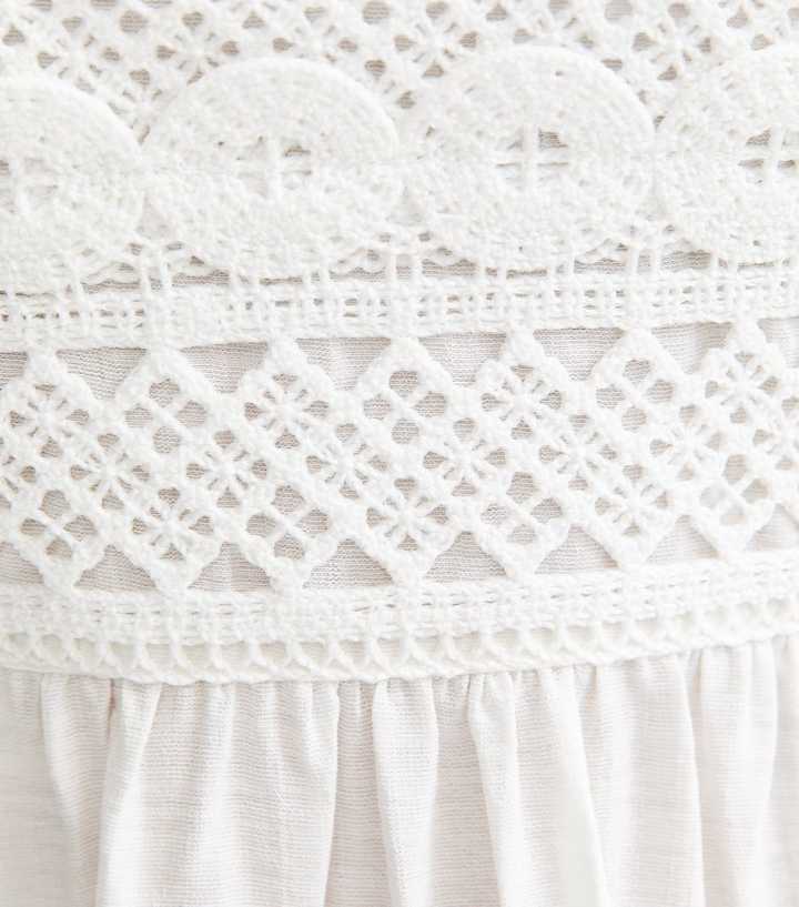 sachin and babi light blue dress Embroidered crochet midi skirt main image 1