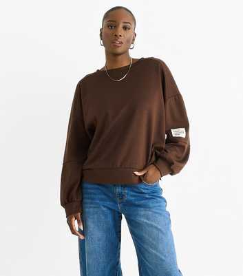 Gini London Brown Lightweight Sweatshirt