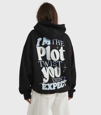 Skinnydip Black Plot Twist Logo Hoodie