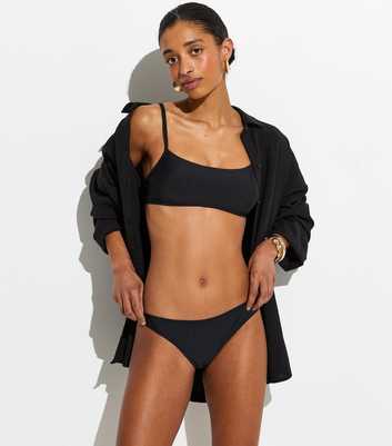 Black Bandeau Bikini Top