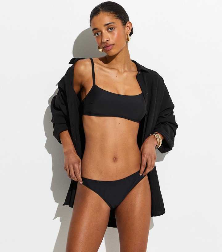 Black Bandeau Bikini Top