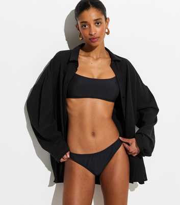 Black Hipster Bikini Bottoms