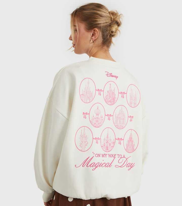 Skinnydip White Disney Magical Day Embroidered Sweatshirt