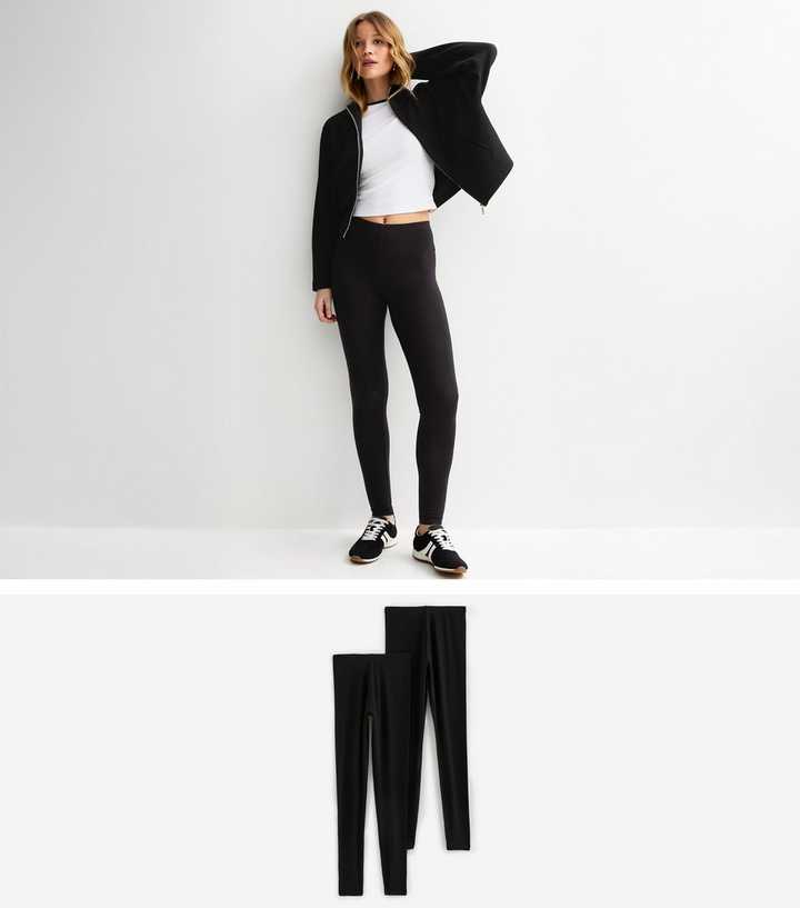 Pack Of 2 Black Leggings