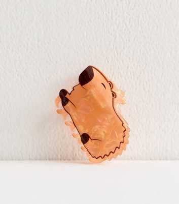 Brown Capybara Hair Claw Clip