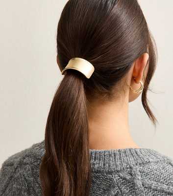 Gold Tone Dome Ponio Hair Band