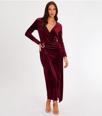 Velvet Wrap Dresses | New Look
