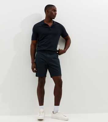 Navy Regular Chino Shorts
