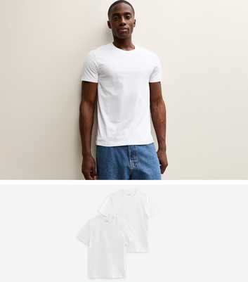 Pack Of 2 White Short Sleeve Regular T-Shirts