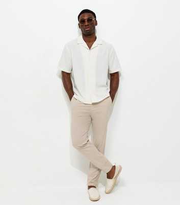 Only & Sons Stone Regular Cotton Rich Tapered Trousers