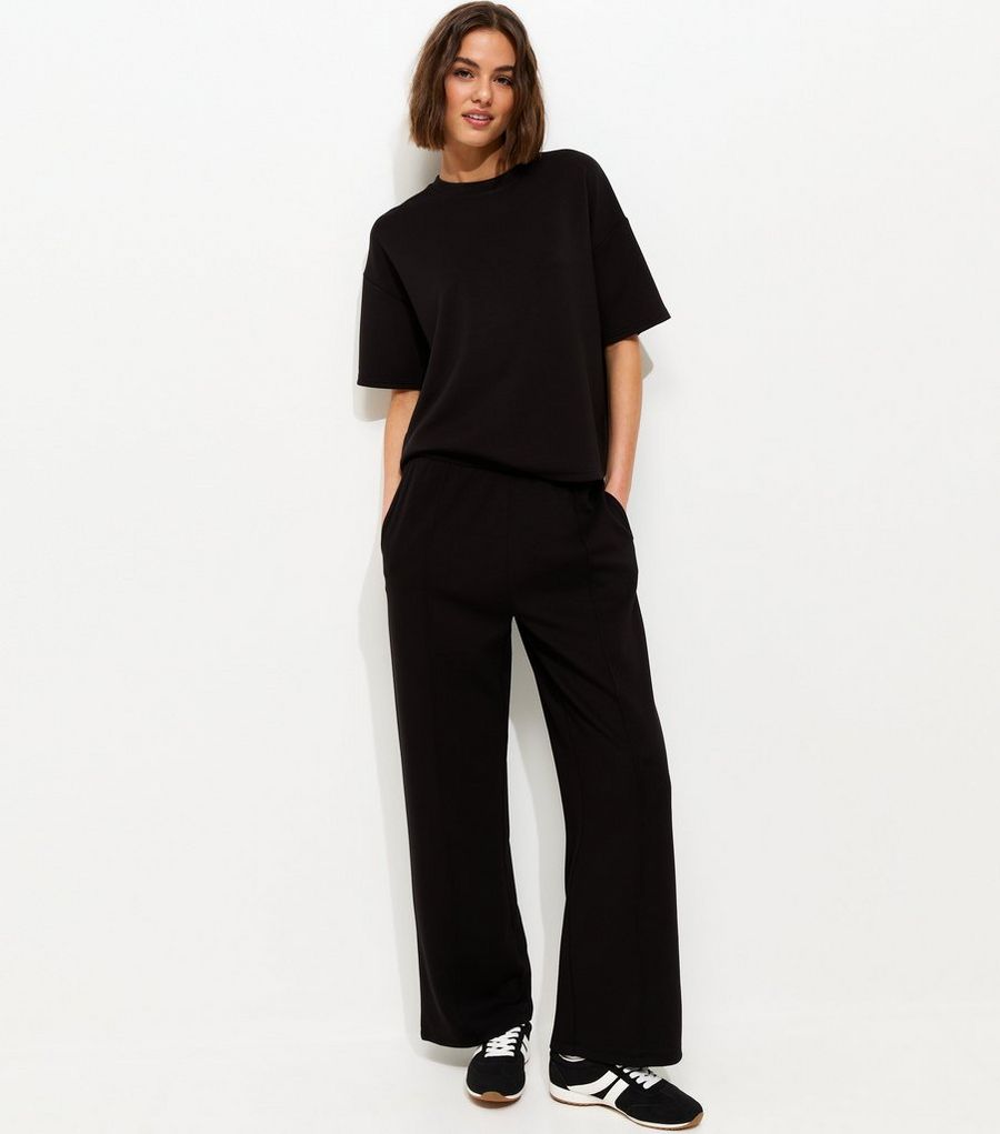 Premium Black Jersey Joggers