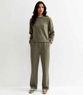 Premium Khaki Jersey Joggers