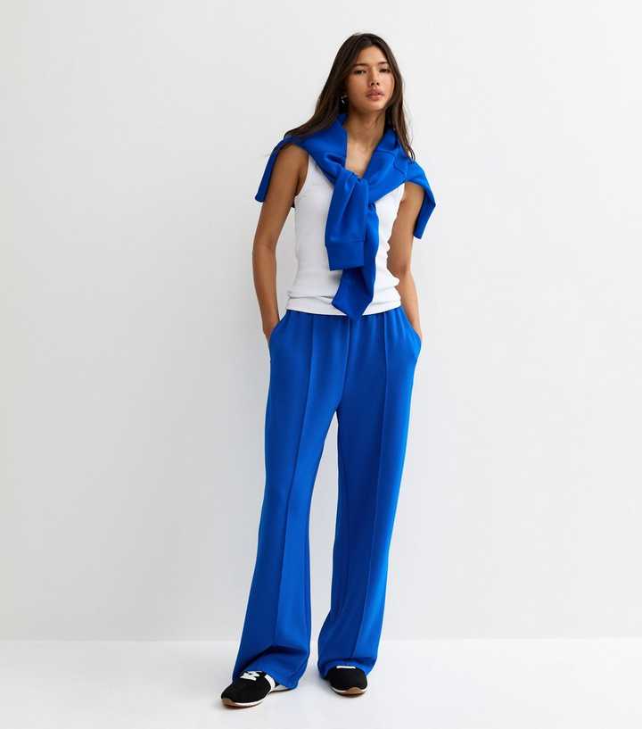 Premium Bright Blue Jersey Joggers