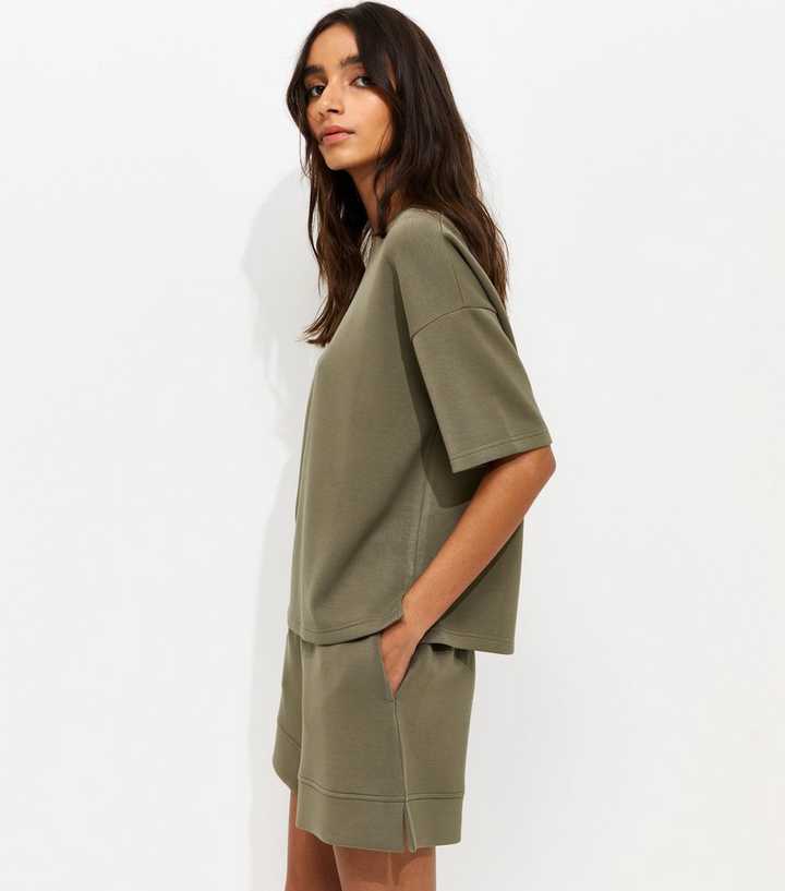 Premium Khaki Jersey Shorts