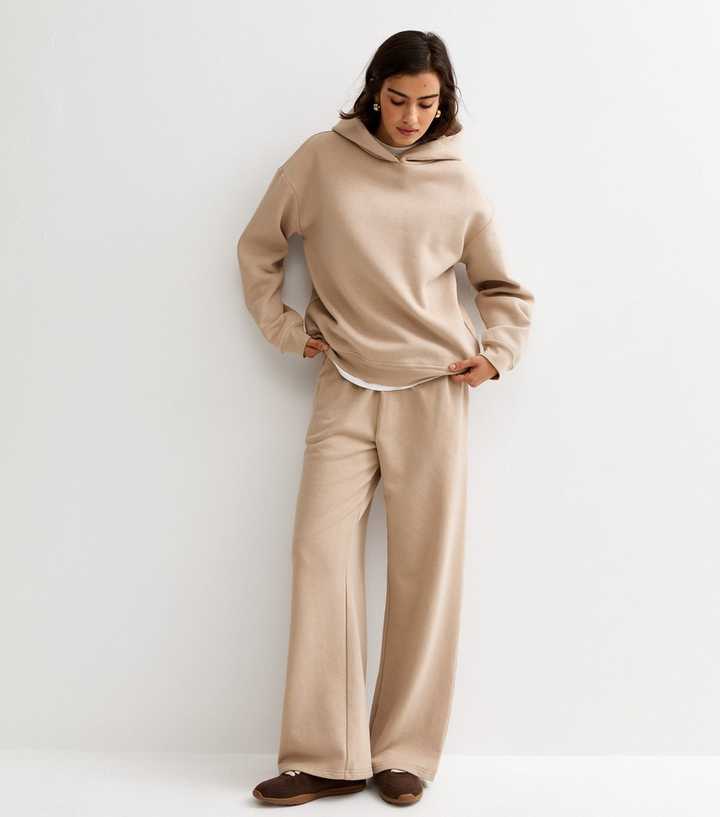 Camel Wide Leg Joggers