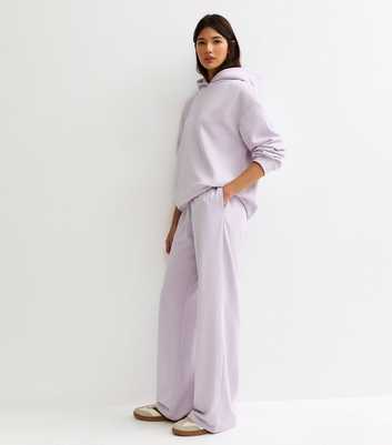 Lilac Wide Leg Joggers