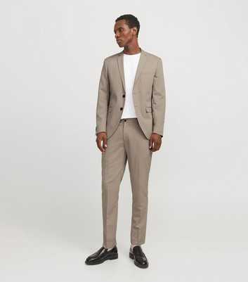 Jack & Jones Cream Button Front Blazer