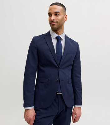 Jack & Jones Navy Button Front Blazer