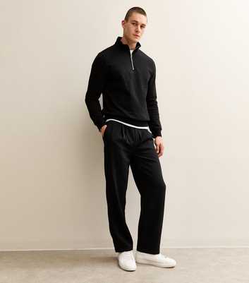 Only & Sons Black Drawstring Trousers