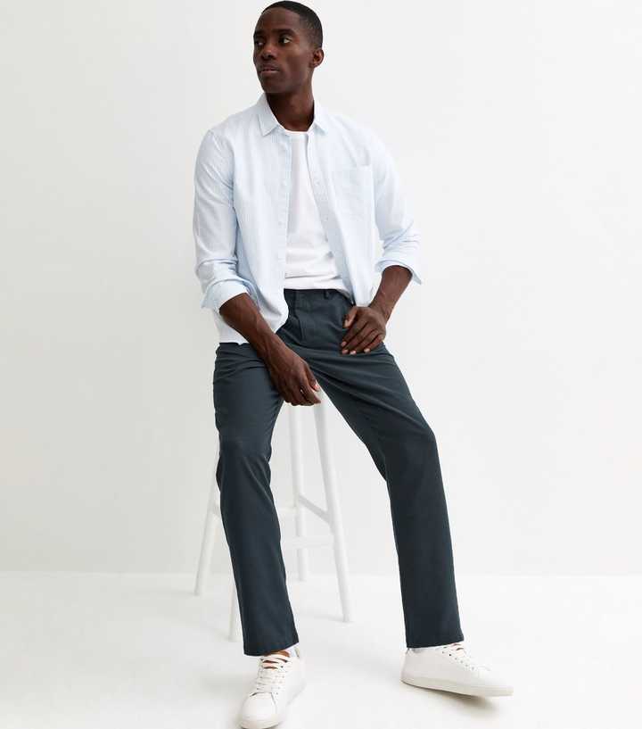 Navy Chino Trousers