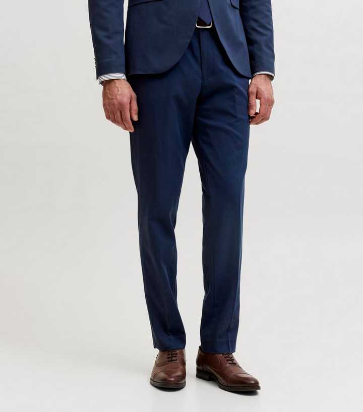 Jack & Jones Navy Slim Fit Suit Trousers