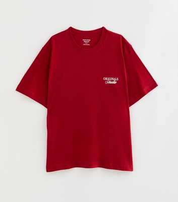 Jack & Jones Bright Red Relaxed Originals Studio Logo T-Shirt