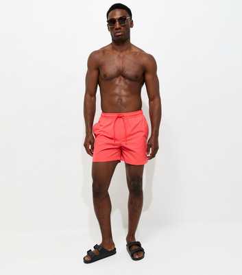 Jack & Jones Bright Pink Regular Drawstring Swim Shorts