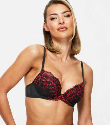 Ann Summers Black Lace Plunging Bra